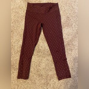 Maroon Lululemon Leggings
